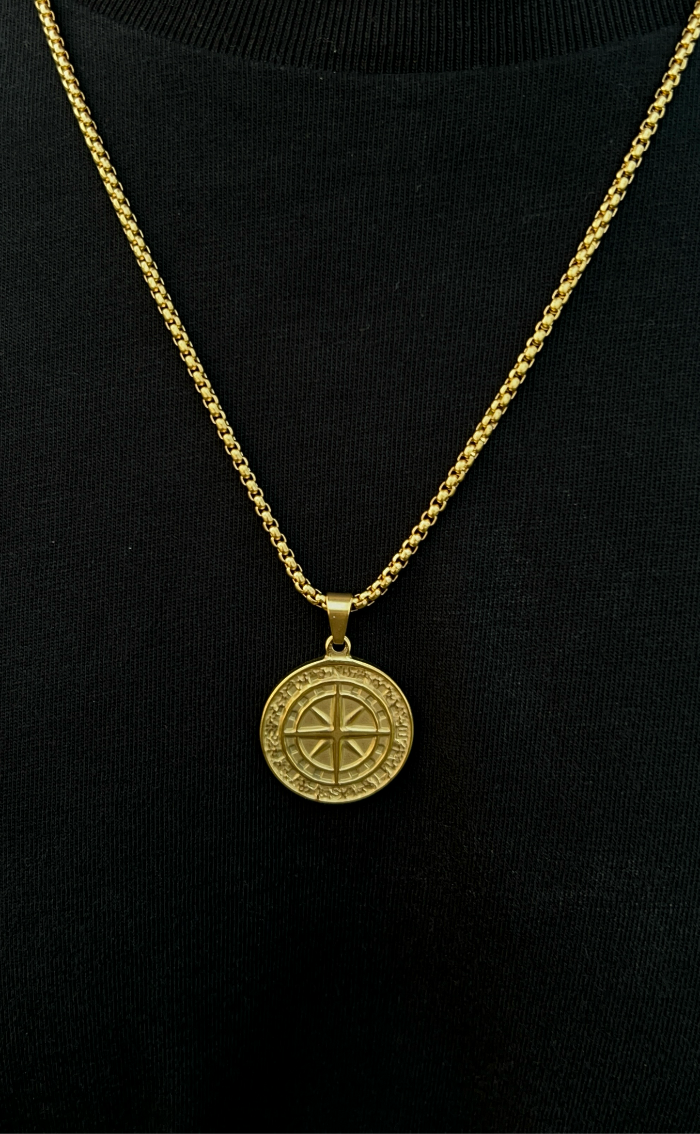 Golden Compass Pendant