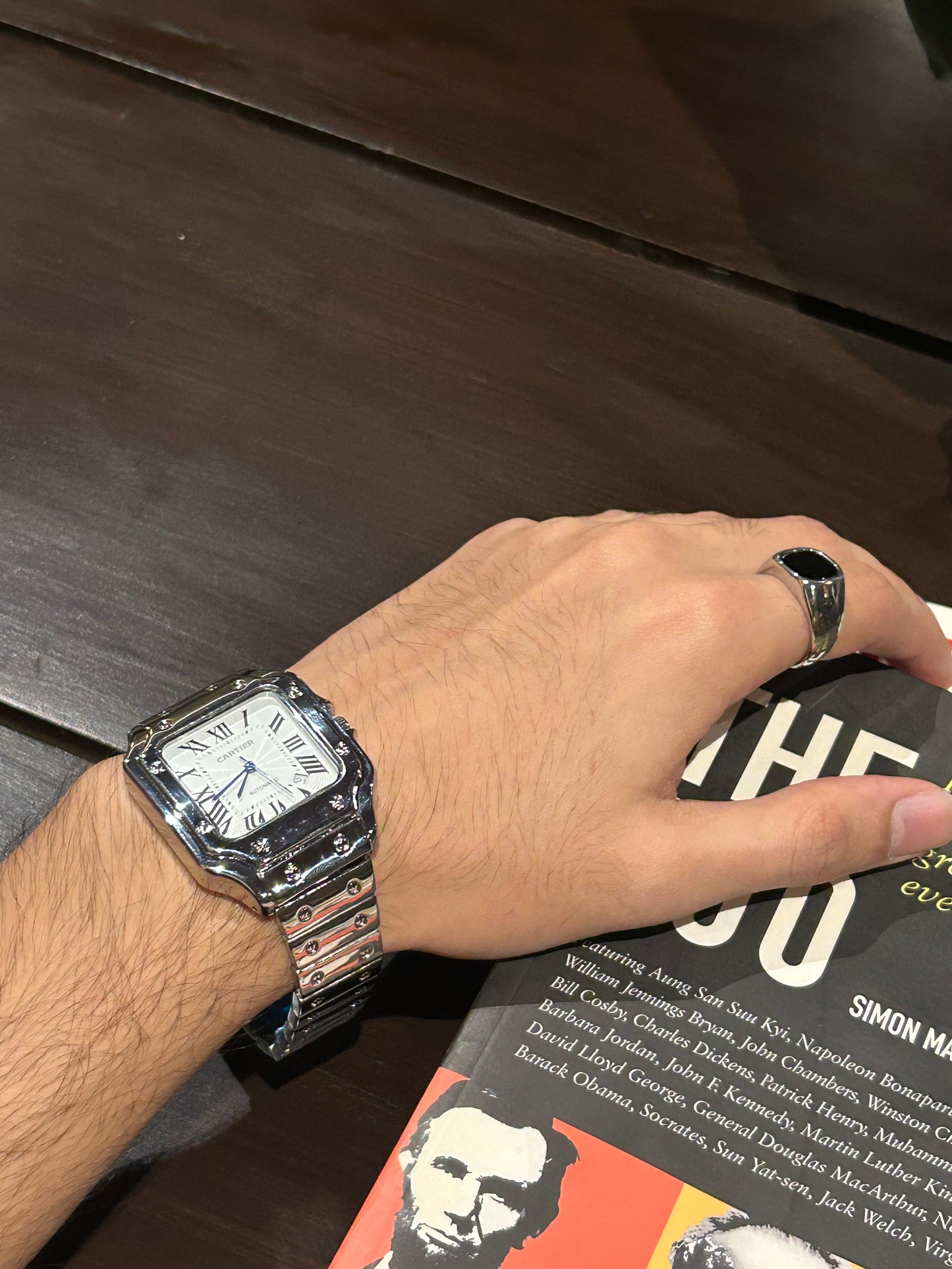 Cartier Santos De Silver