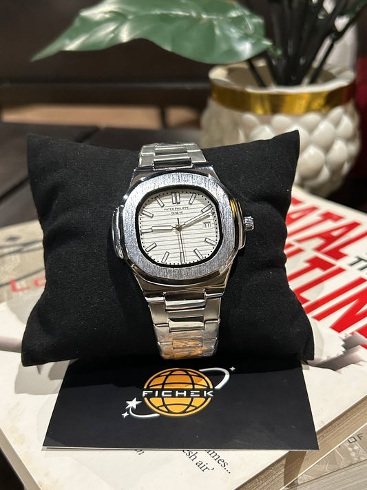 Patek Phillipe Geneve Silver White