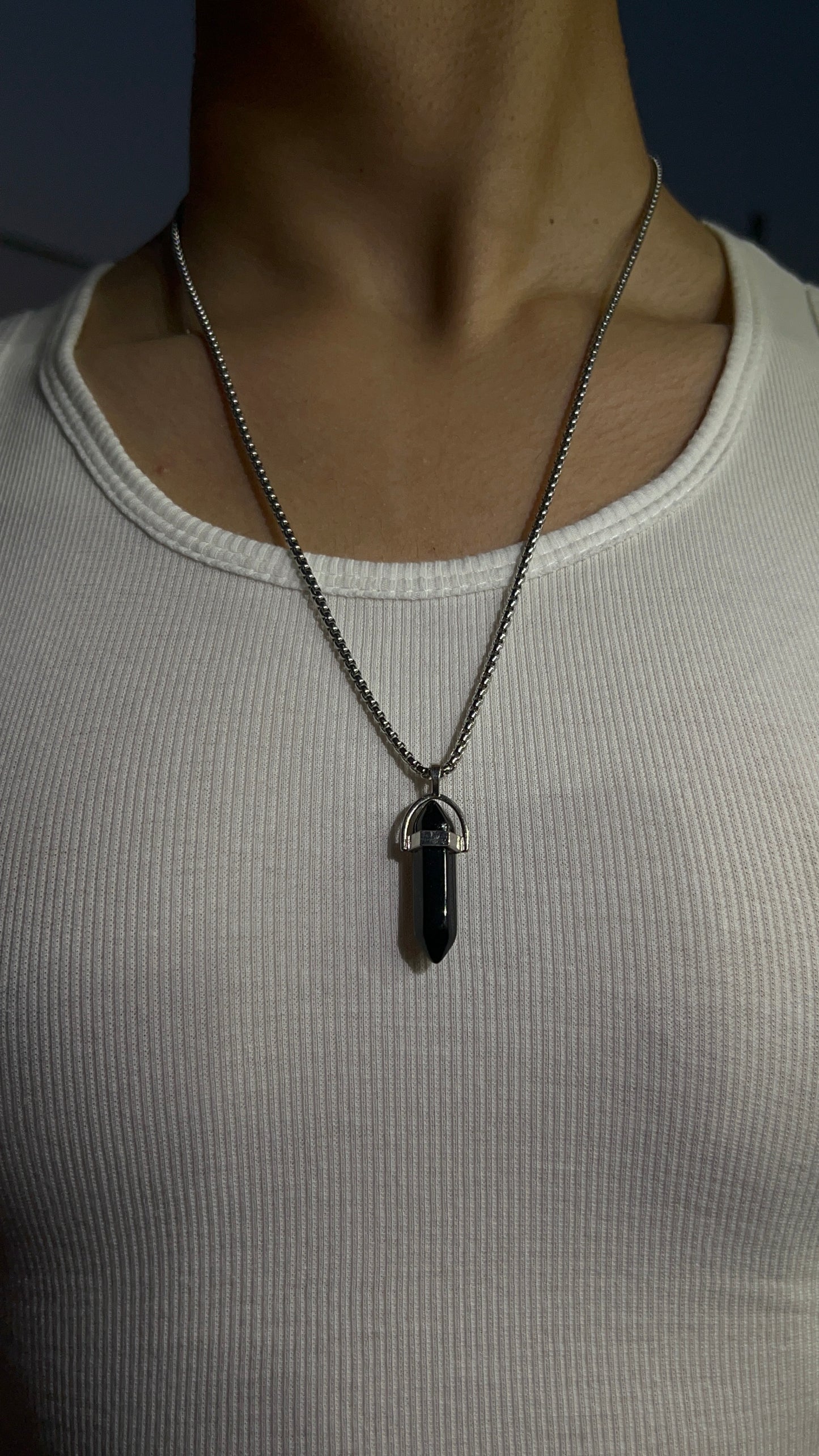 Black Stone Pendant