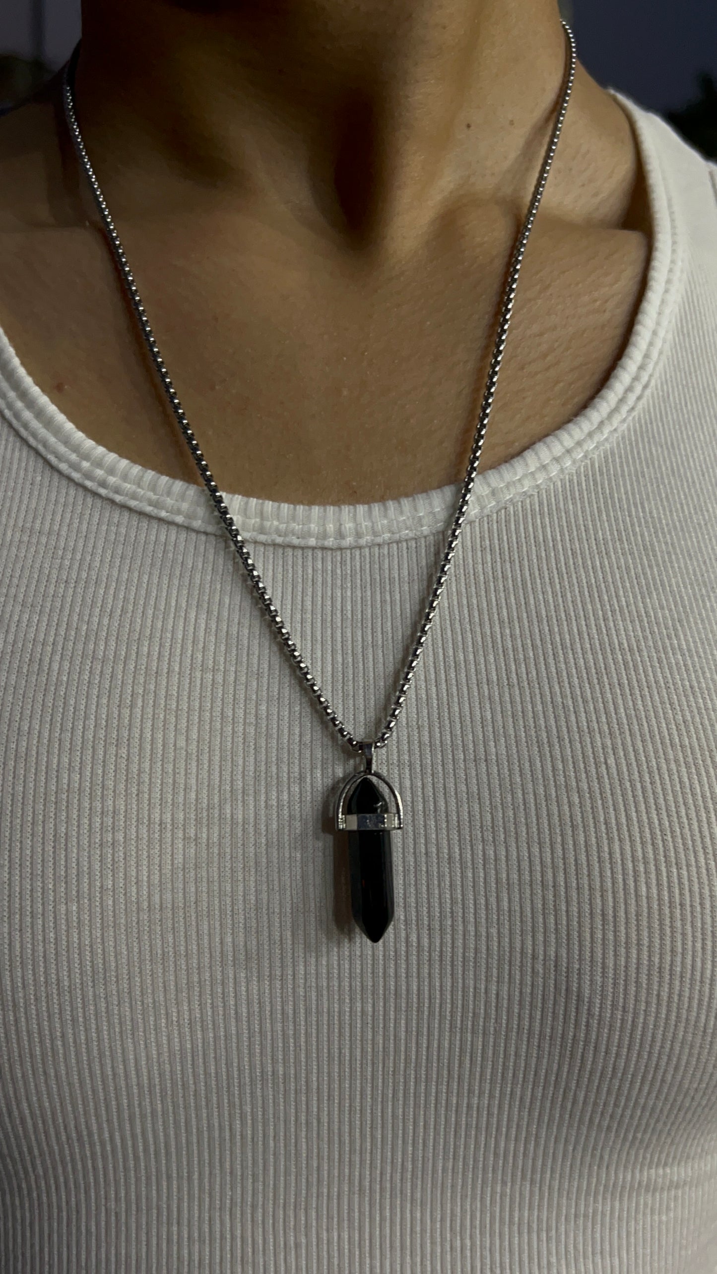 Black Stone Pendant