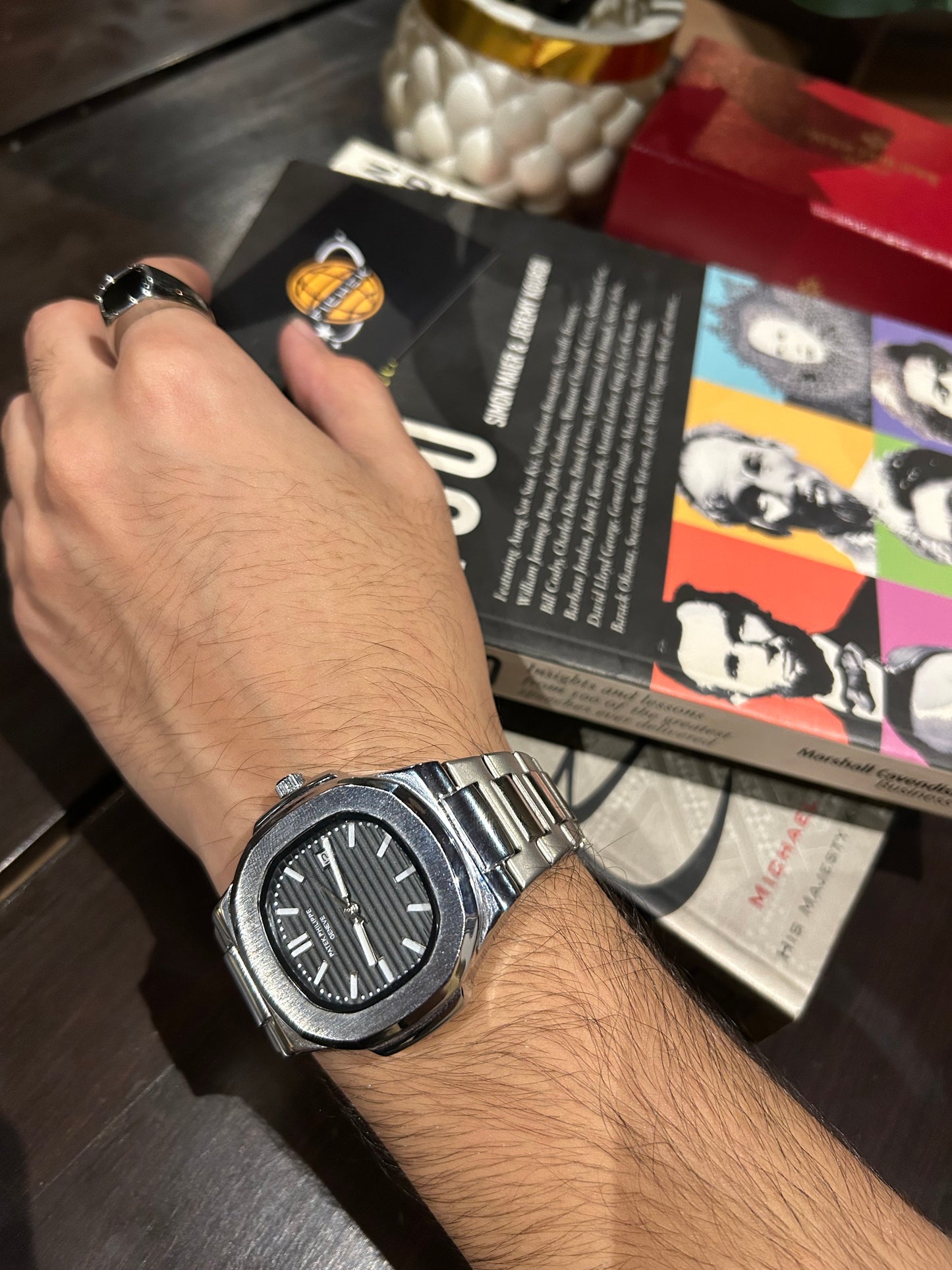 Patek Phillipe Geneve Silver Black