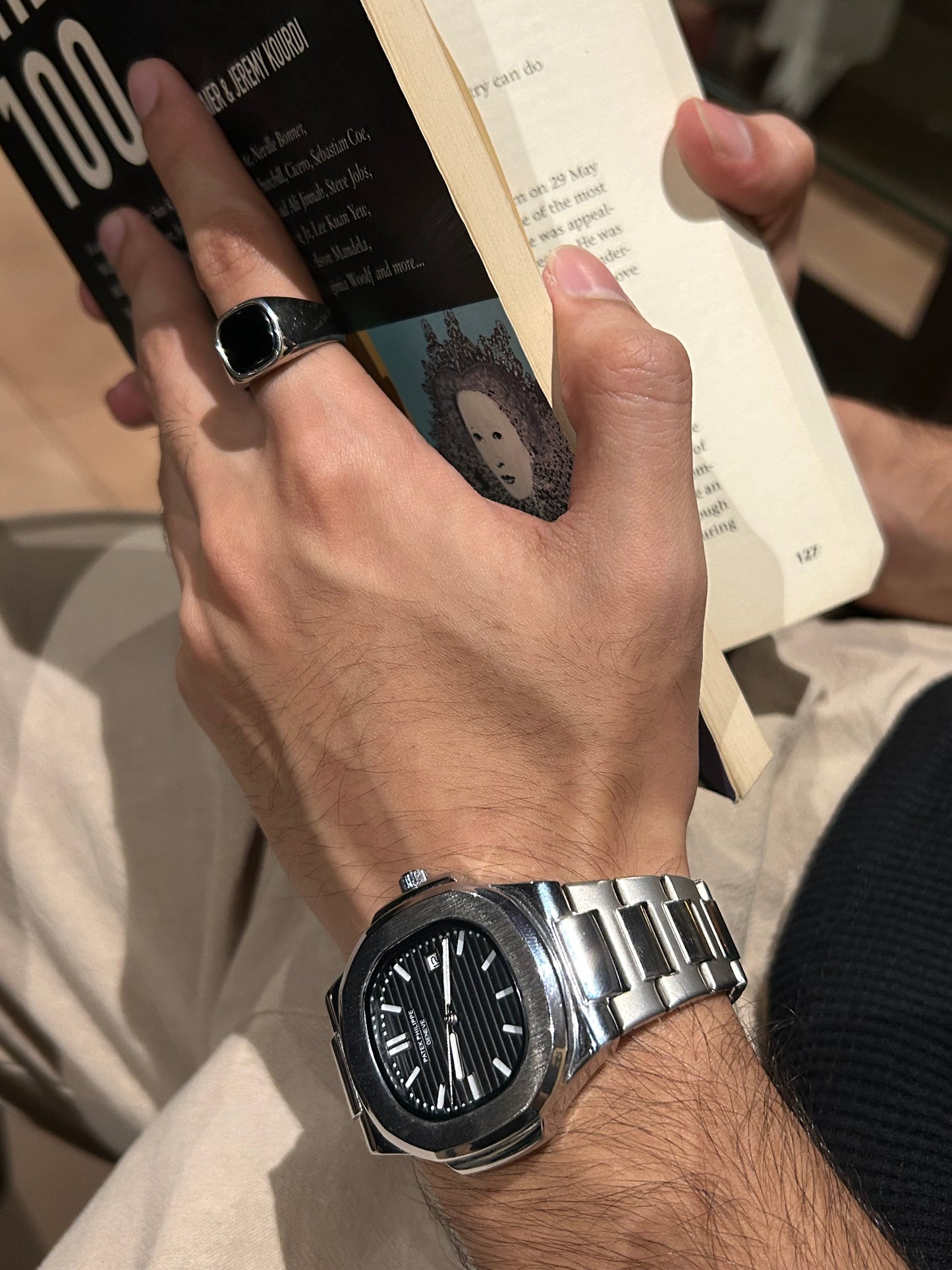 Patek Phillipe Geneve Silver Black