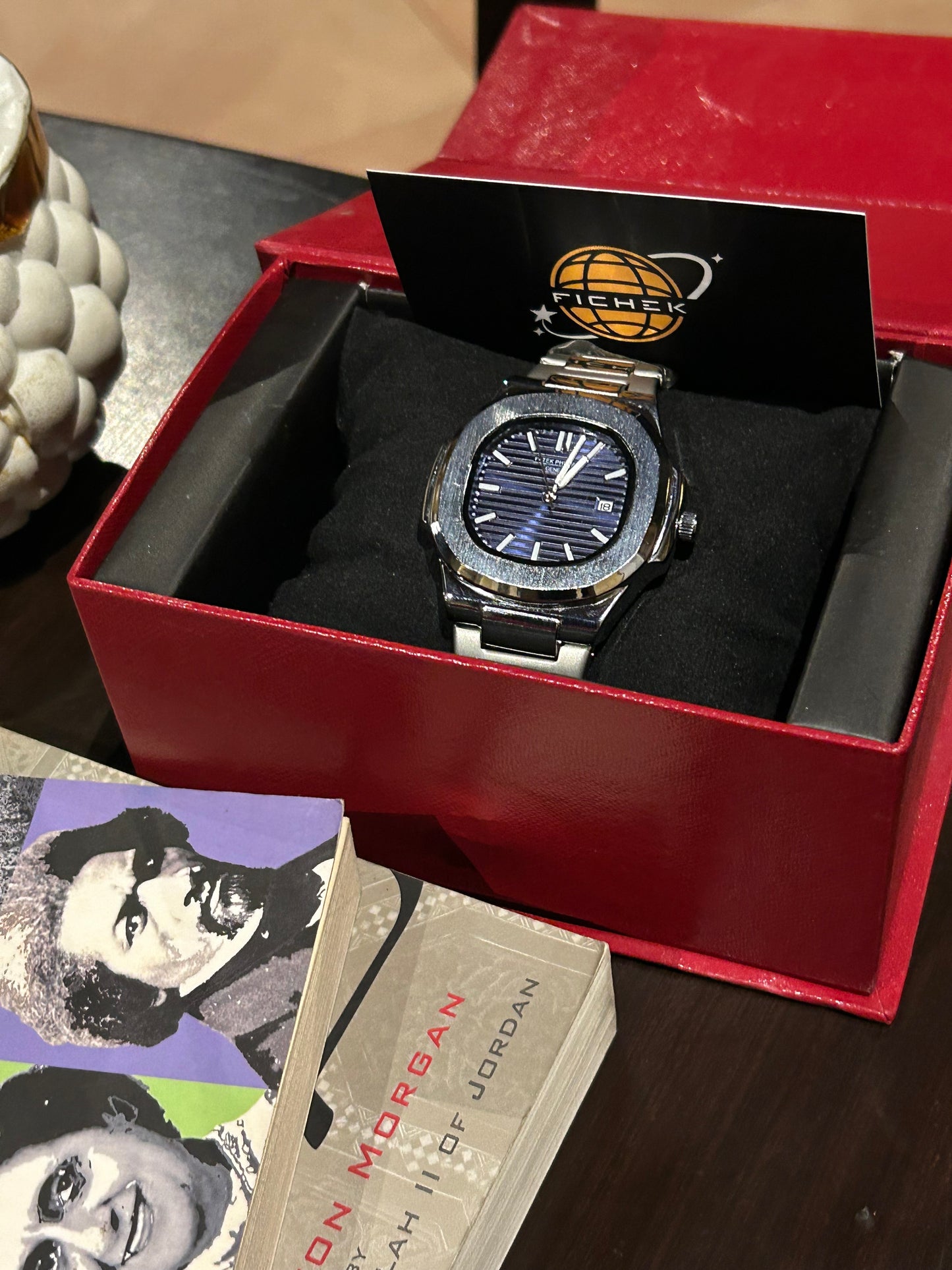 Patek Phillipe Geneve Silver Blue