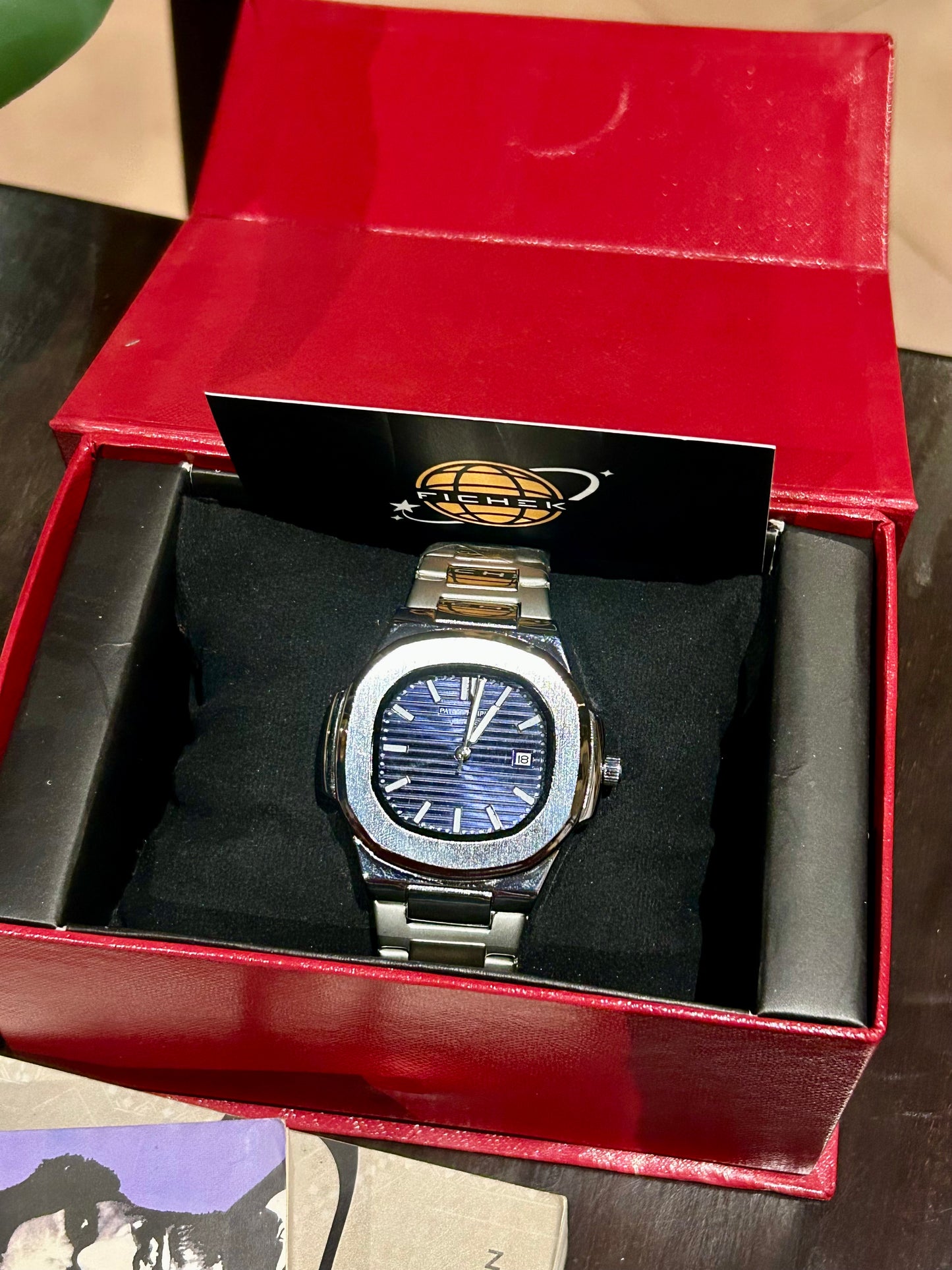 Patek Phillipe Geneve Silver Blue