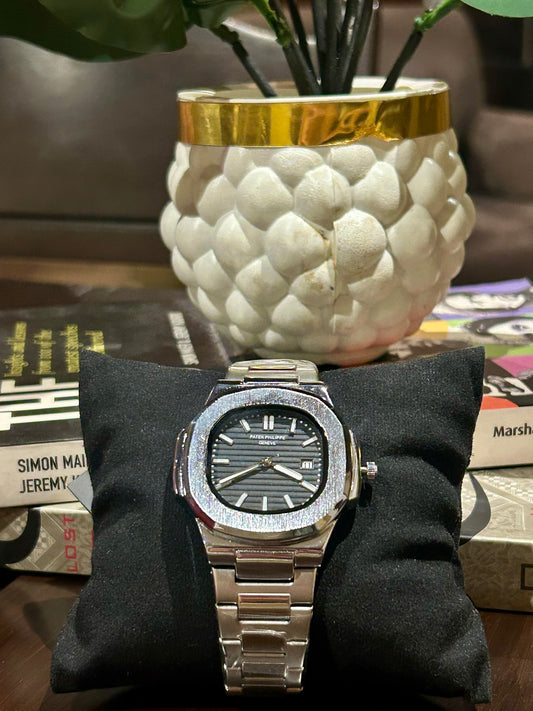 Patek Phillipe Geneve Silver Black