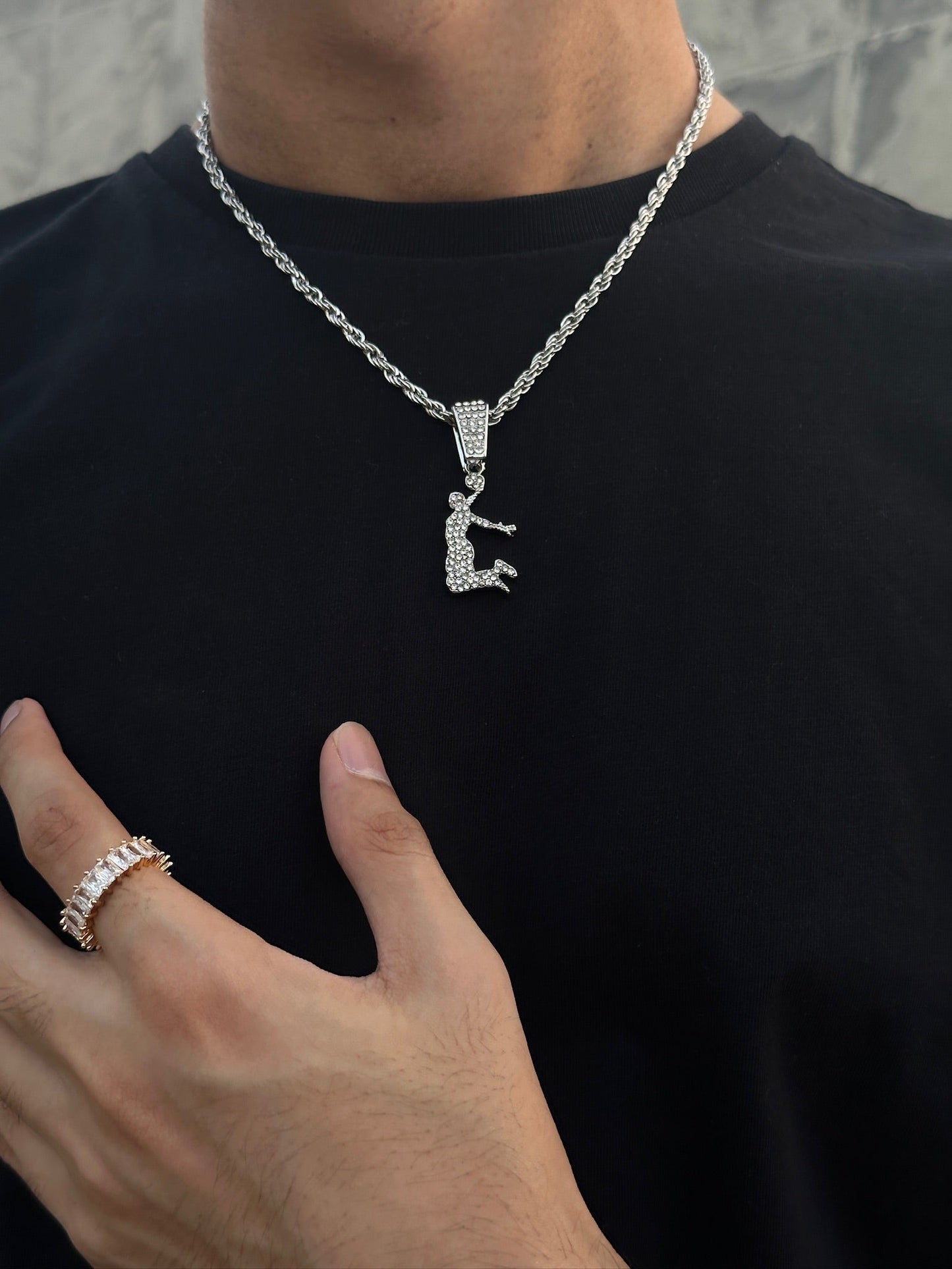 Iced Out NBA Pendant