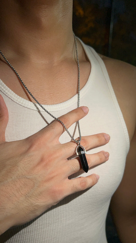 Black Stone Pendant