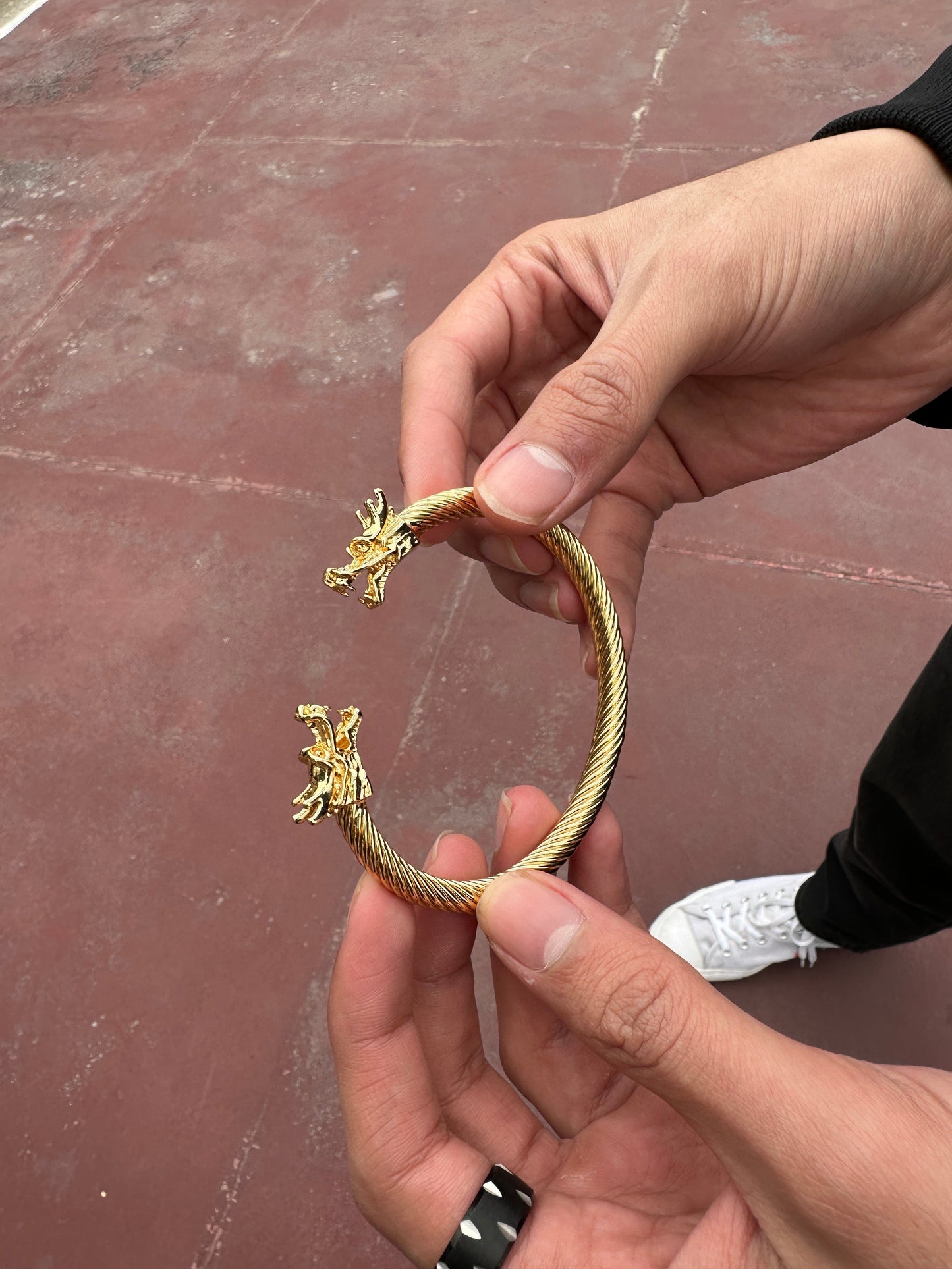 Dragon Head Golden Bracelet